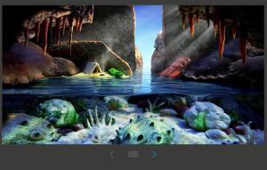 Las "rocas" son de pan, las del fondo del mar, son de coliflor.