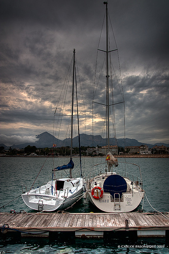Atardecer en el puerto Altea. Comunidad Valenciana